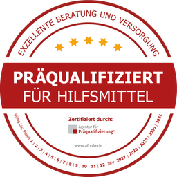 Auszeichnung „Präqualifiziert für Hilfsmittel